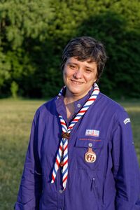 Catherine Larrieu à l'Assemblée Générale des Scouts et Guides de France 2013, © J. Duquennoy