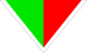 Vert/rouge et bande blanche