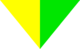 Vert et jaune (couleurs inversées sur l’envers du foulard)