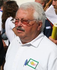 Robert Wilmes, Loup Hurleur lors de la cérémonie du centenaire du scoutime le 21 Juillet 2007 à Troyes (c)BBillerey