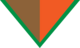 Brun/orange et bande verte
